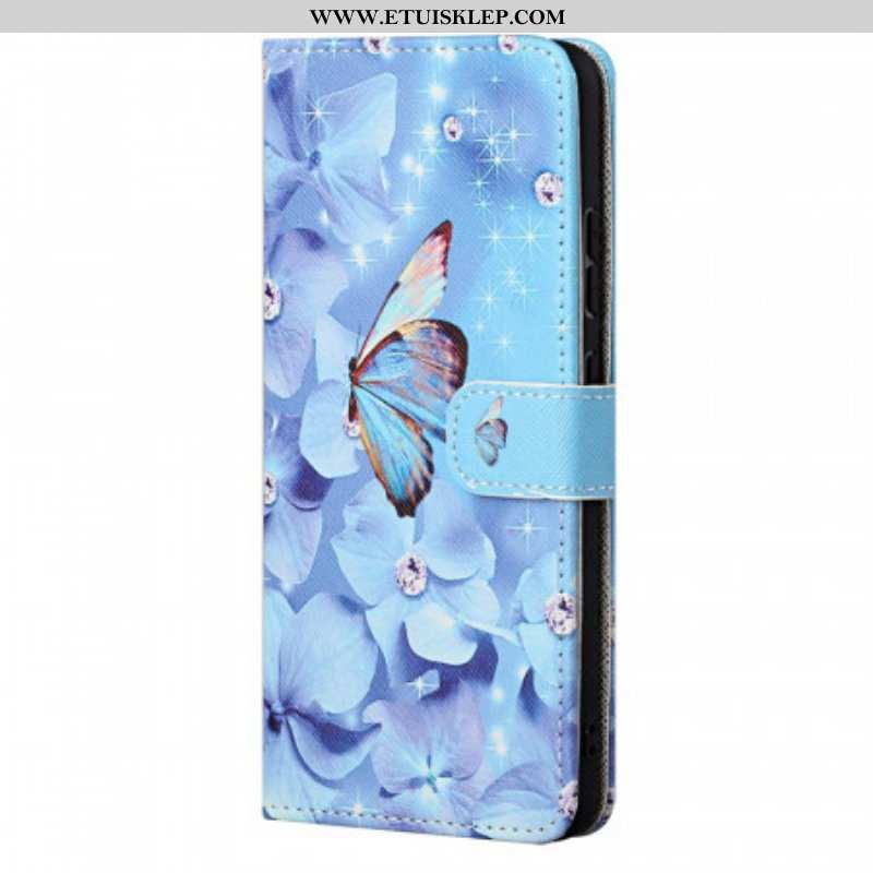 Etui Folio do OnePlus Nord CE 2 5G Niebiański Motyl